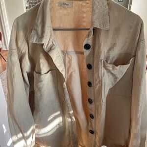 Elan Cream Corduroy Shirt